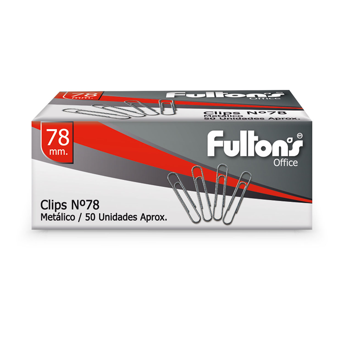 Clips N80 Metalico 80Mm Caja 50Un Fulton Fultons 1