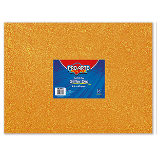 Goma Eva Glitter Oro 45X60Cm X1Un Proarte