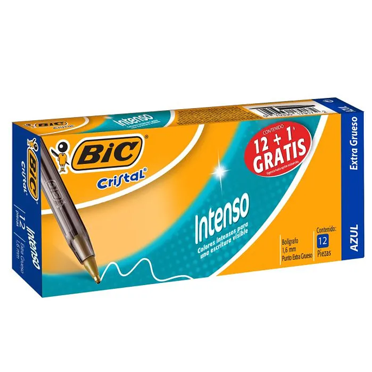 Lapiz Pasta Punta Gruesa Azul 1.6Mm Bic 1
