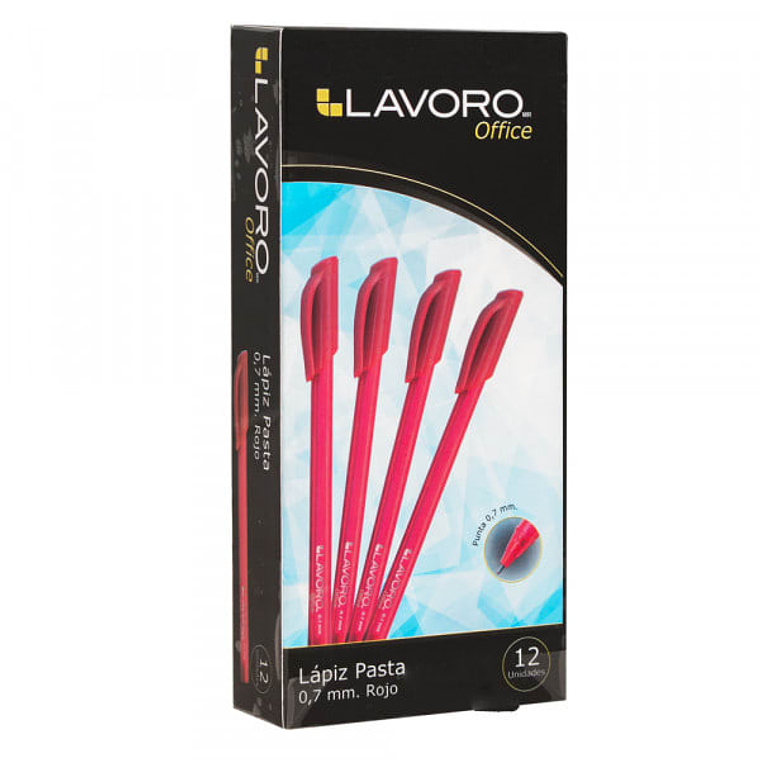 Lapiz Semi Gel Tipo Inkjoy 1.0Mm Rojo Lavoro 1