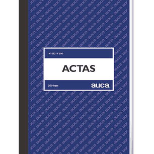 Libro Actas Auca 200 Hjs