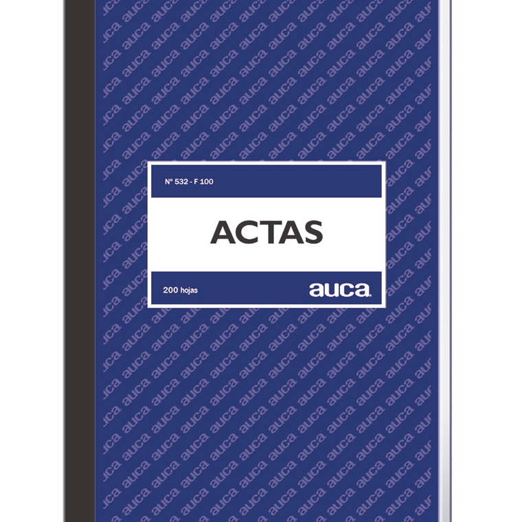 Libro Actas Auca 200 Hjs 1