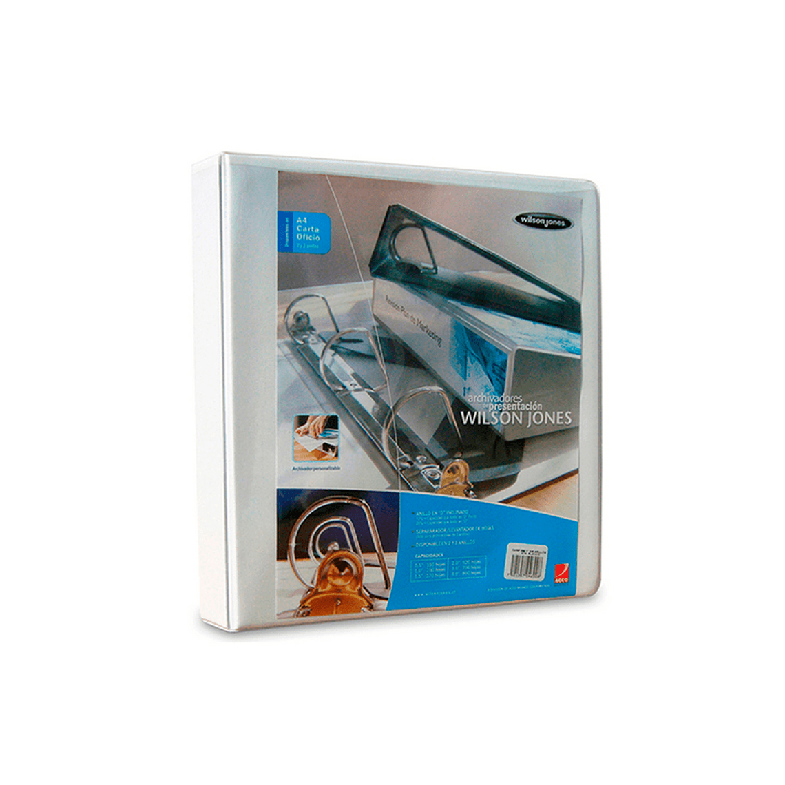 Archivador Presentacion Oficio 2A 1.5' Blanco Wilson Jones 1