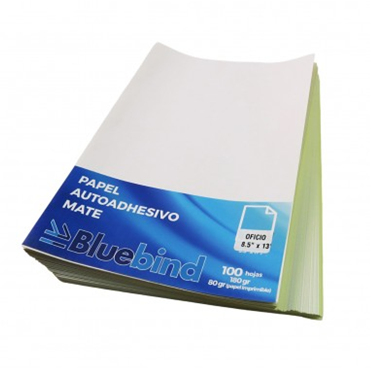 Papel Adhesivo Matte Oficio Diazol 180Grs X100 Unid 1