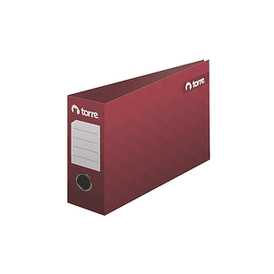 Archivador Torre Letra Ancho Burdeo 518-L