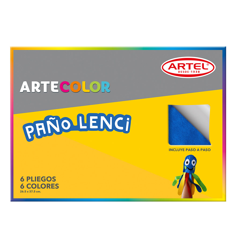 Artecolor Paño Lenci 6 Col 20X30Cm 1