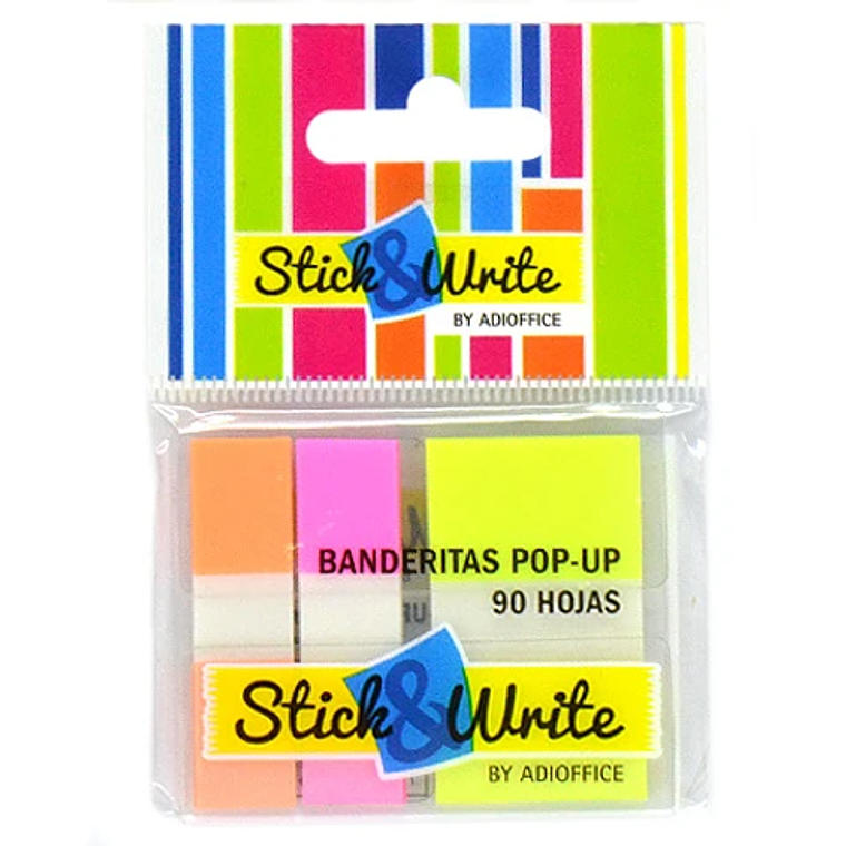 Banderitas Adhesivas Pop-Up 90Un Stick And Write 1