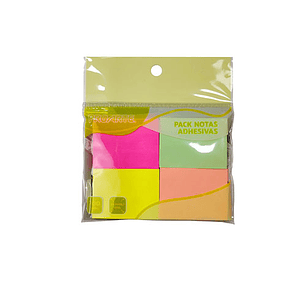 Bl Nota Adhesivas 200Hjs 4Col 35X47Mm  Proarte