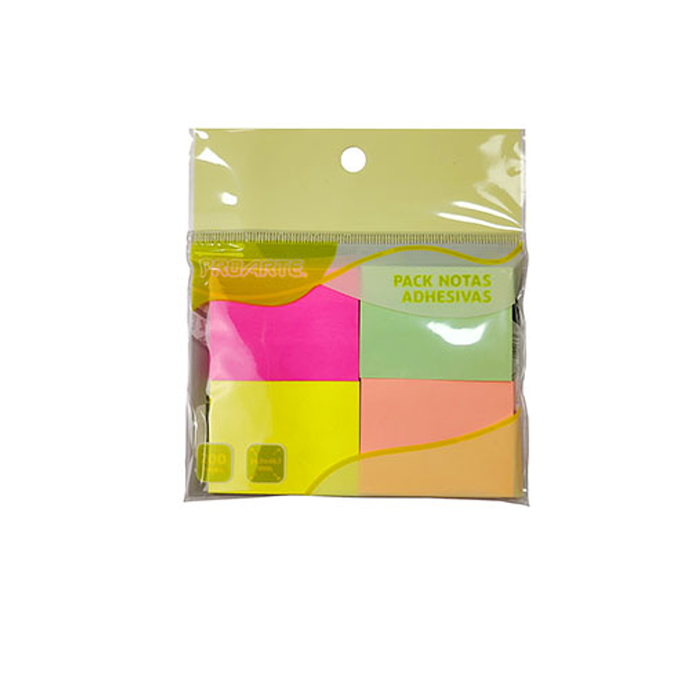 Bl Nota Adhesivas 200Hjs 4Col 35X47Mm  Proarte 1