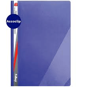 Carpeta Vinil Cta C/Acco Y Bols Azul Fultons