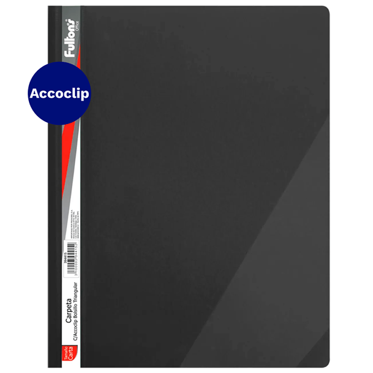 Carpeta Vinil Of C/Acco Y Bols Negra Fultons                                     1