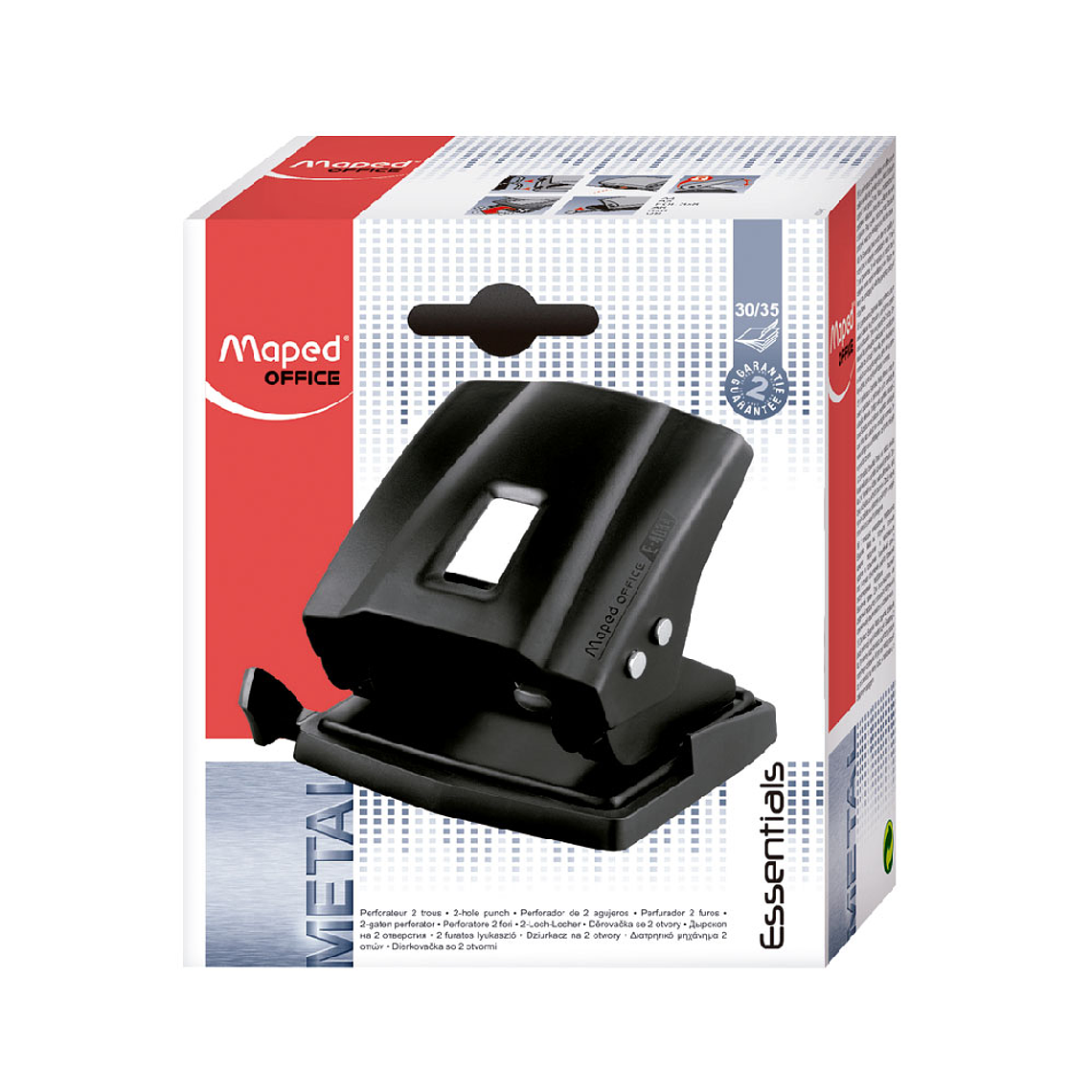 Perforadora Maped Plastica Negra 30 Hojas 1