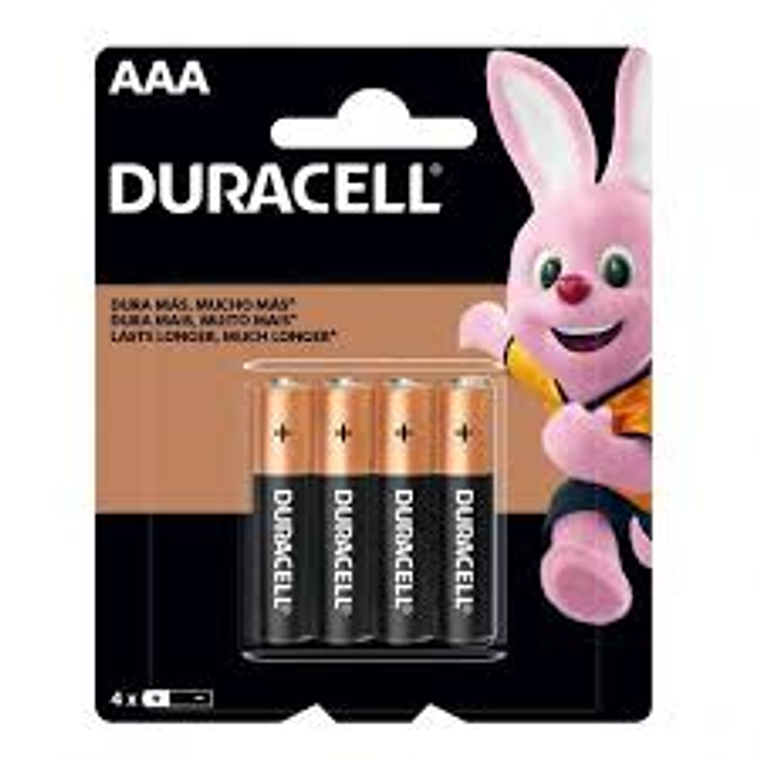 Pila Alcalina Aaa 1,5 V X 4 Unid Duracell 1