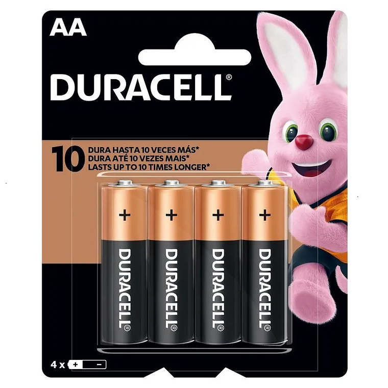 Pilas Alcalinas Duracell Aa 4 Unid 1