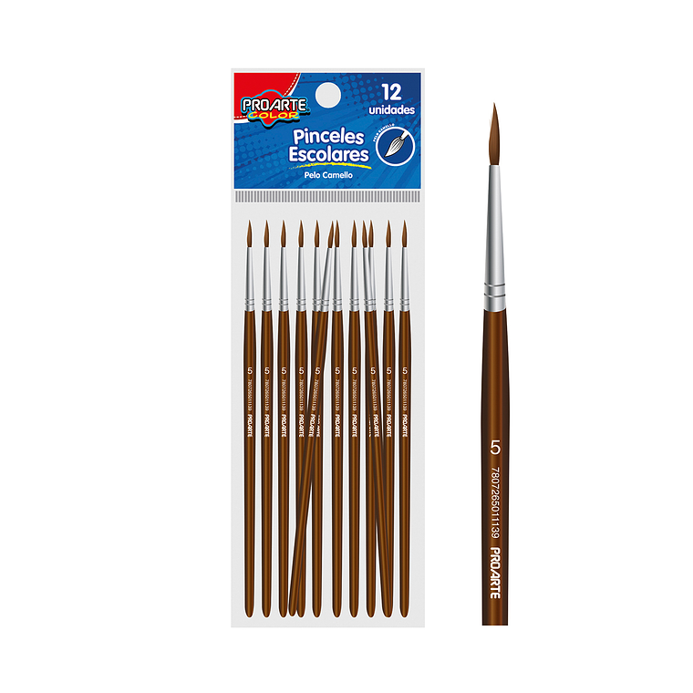 Pincel Escolar Proarte Pelo Camello 5 1