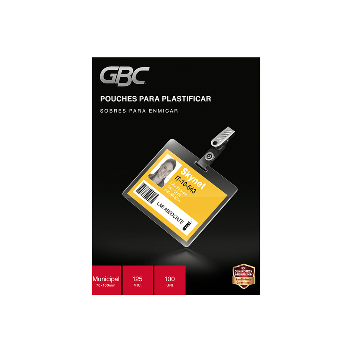 Caja Pouche Gbc Municipal -125 Min- -70X100Mm- Gbc Unidad 1