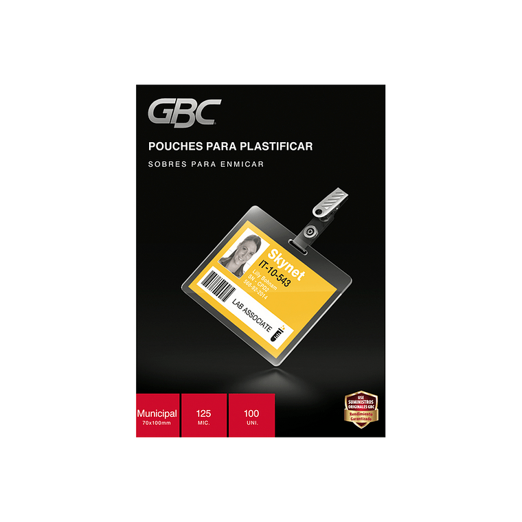 Caja Pouche Gbc Municipal -125 Min- -70X100Mm- Gbc Unidad 1