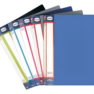 Carpeta C/20 Fundas Cristal.Tamano A4 Hand