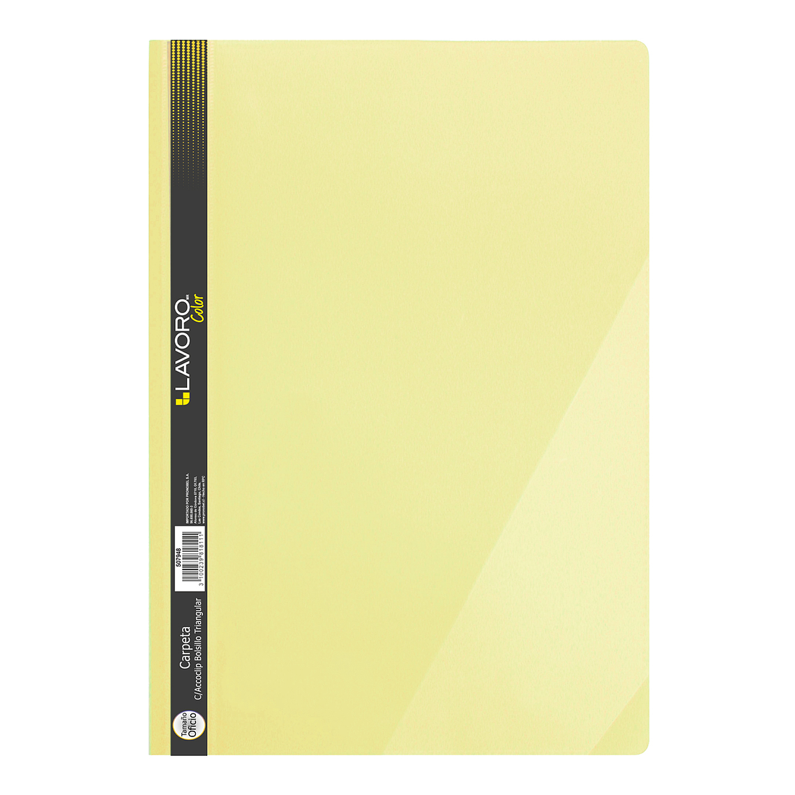 Carpeta C/Accoclip Bols. Triang Of. Amarillo Pastel Lavoro 1