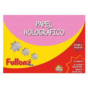 Carpeta C/Cartulina Holograf 6 Hjs 6 Col Fultons