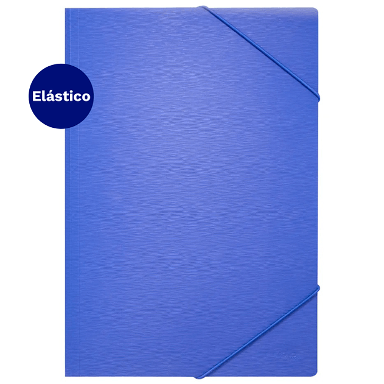 Carpeta C/Elastico Pp Of Azul Lavoro 1