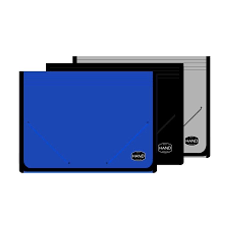 Carpeta C/Fuelle Y Elastico.12 Dep.Letra Hand 1