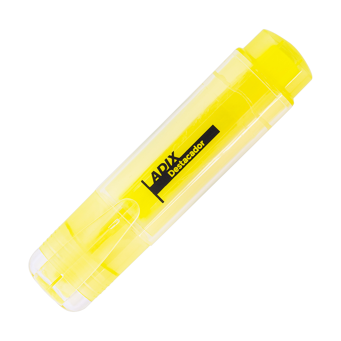 Destacador Transparente Adix Bis Amarillo Unid 1