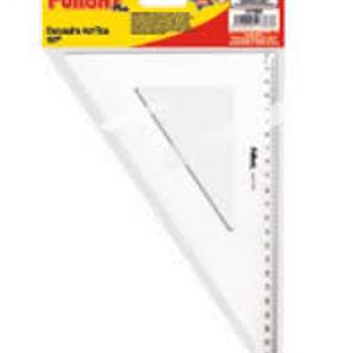 Escuadra Acrilica 60º 22 Cms En Bolsa Fultons 1