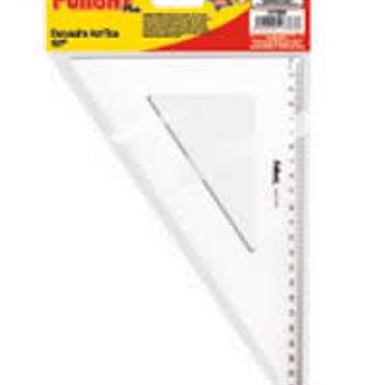 Escuadra Acrilica 60º 22 Cms En Bolsa Fultons 1