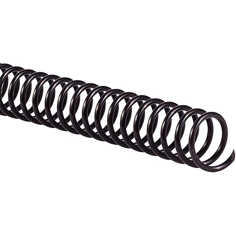 Espiral Plast 38Mm 25Un 400Hjs Negro Gbc 1