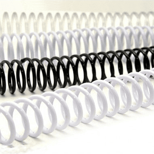 Espiral Plastico 16Mm 100Un 110Hjs Negro 58P Diazol