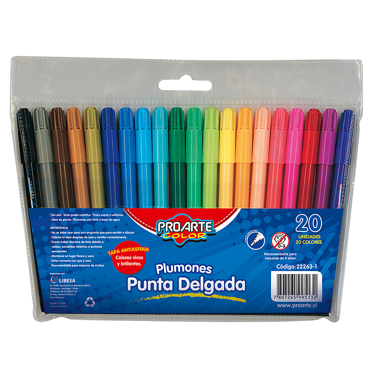 Plumon Proarte 20Col Punta Delgada 1