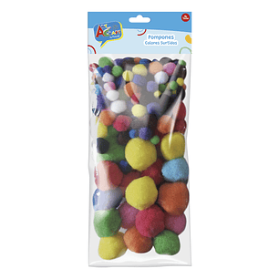 Pompones 130 Pcs Colores Surtidos Art & Craf
