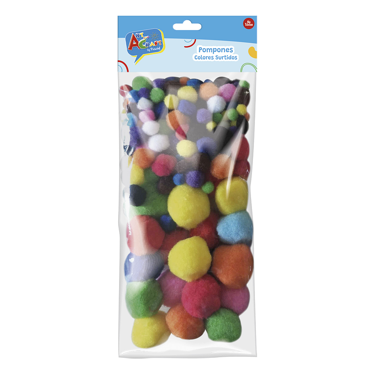 Pompones 130 Pcs Colores Surtidos Art & Craf 1