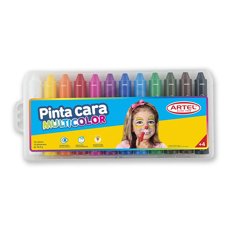 Pinta Caras 12 Colores Artel 1