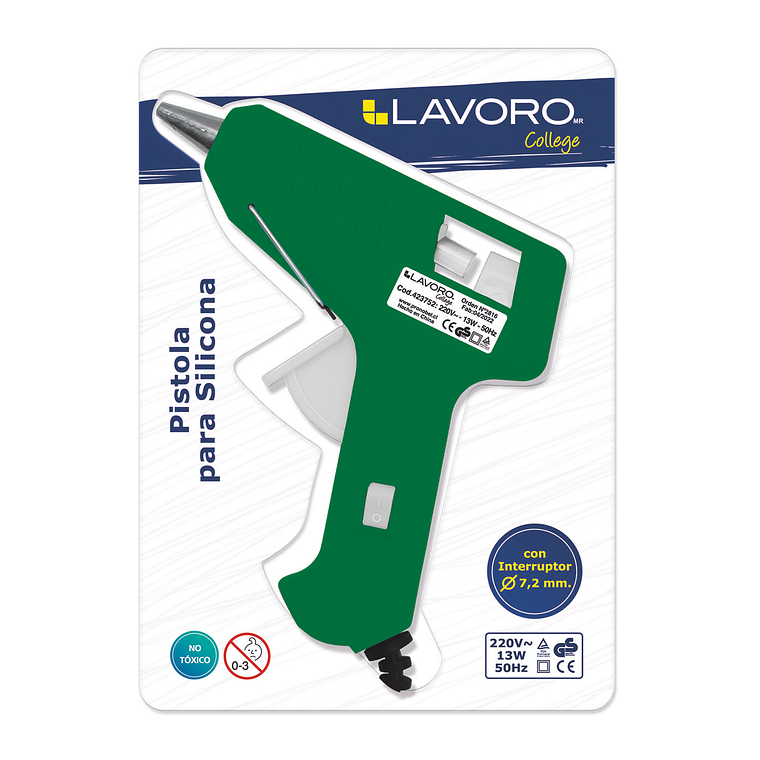 Pistola Para Silicona 7Mm 10W C/Interrup Art & Craf 1