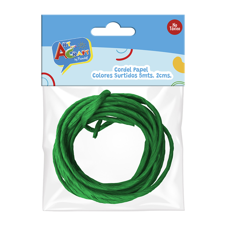 Cordel Papel Colores Surtidos 5 Mts Art & Craf 1