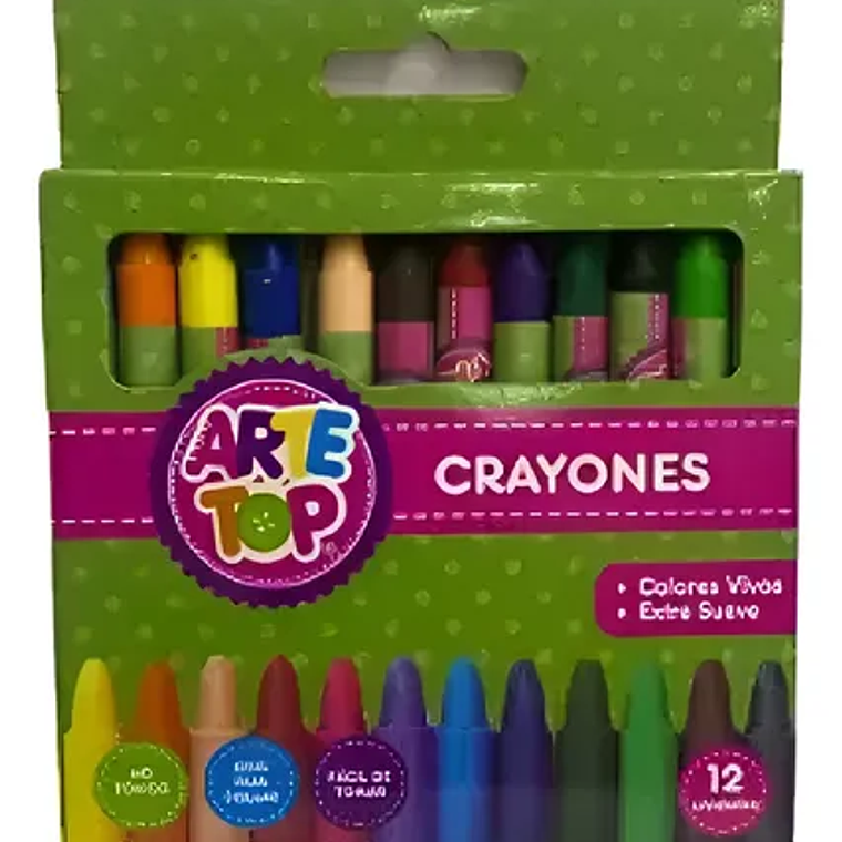 Crayon 12 Colores/160 Arte Top 1