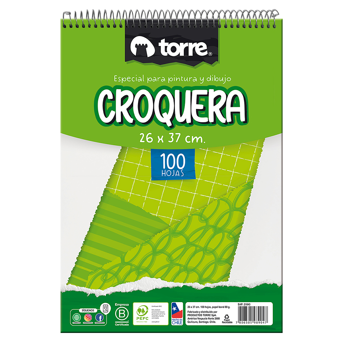 Croquera 26 X 37 100 Hjs Torre Imagia 1