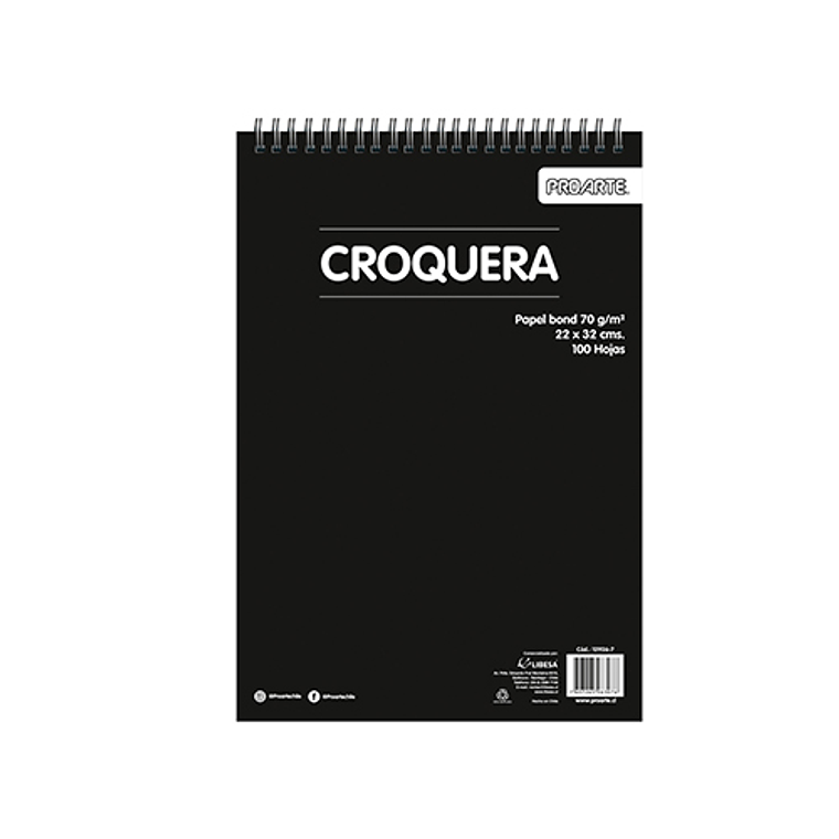 Croquera Proarte 22X27 Cm 100 Hjs 1