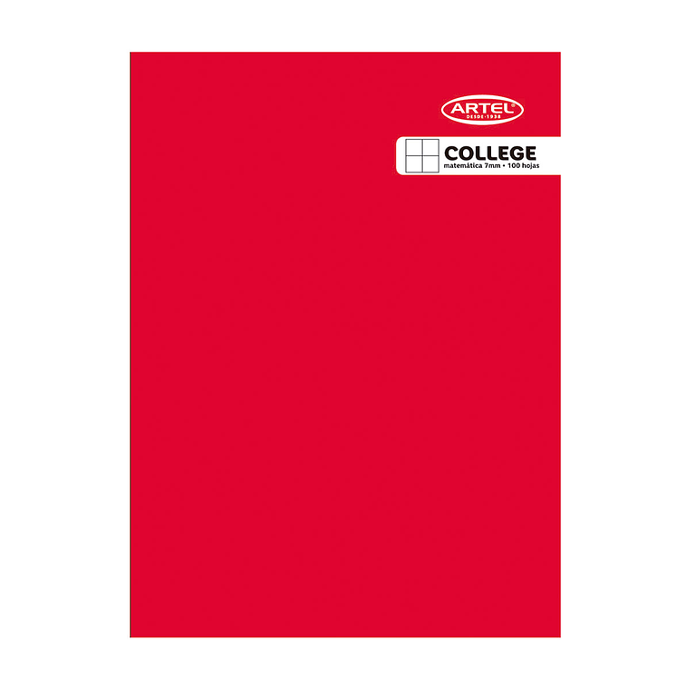 Cuaderno College Artel Liso 7Mm 100Hj 1