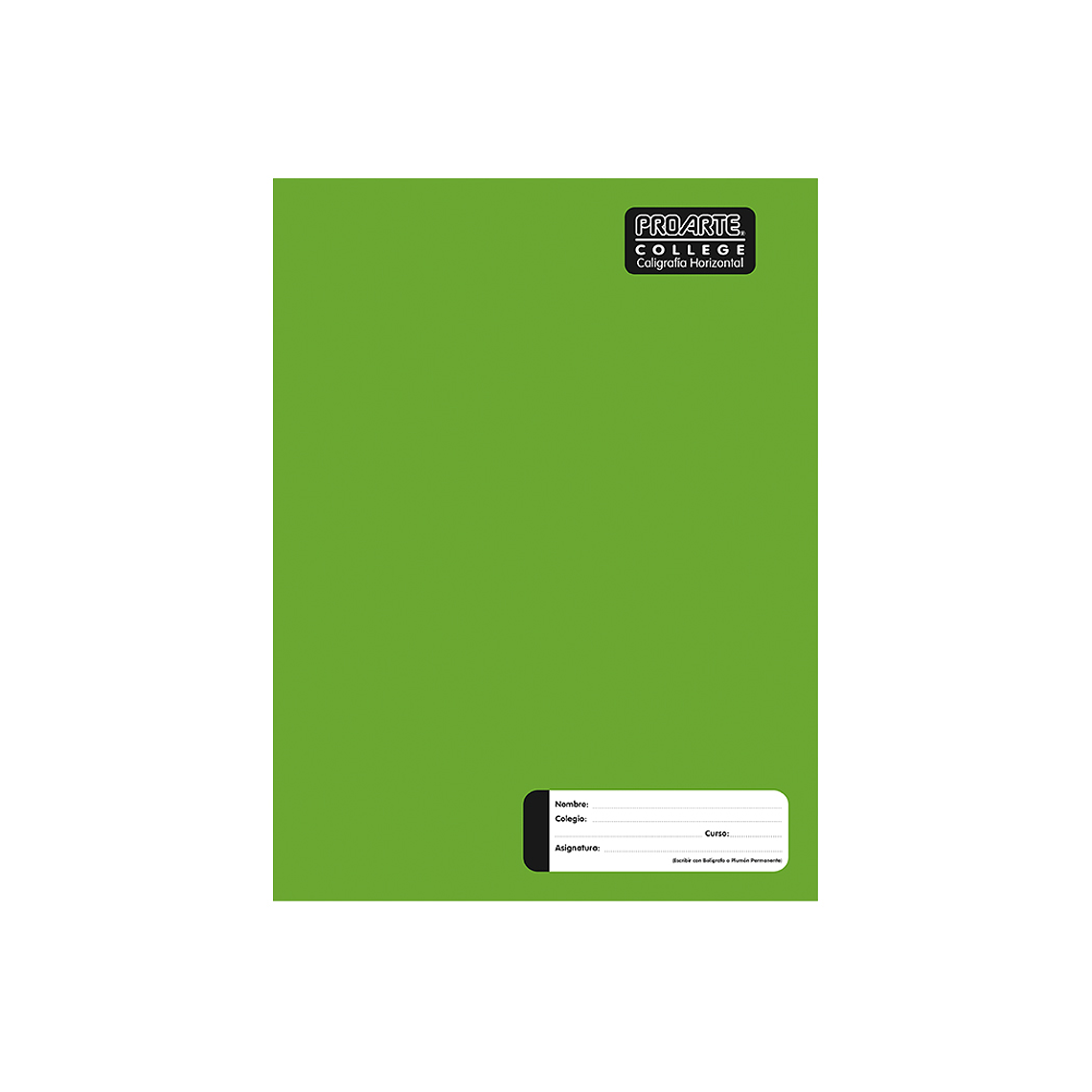 Cuaderno Liso Proarte College 80Hjas Caligraf Horizontal 1