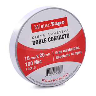 Cinta Doble Contacto Mr Tape 18X20Mts. 1R