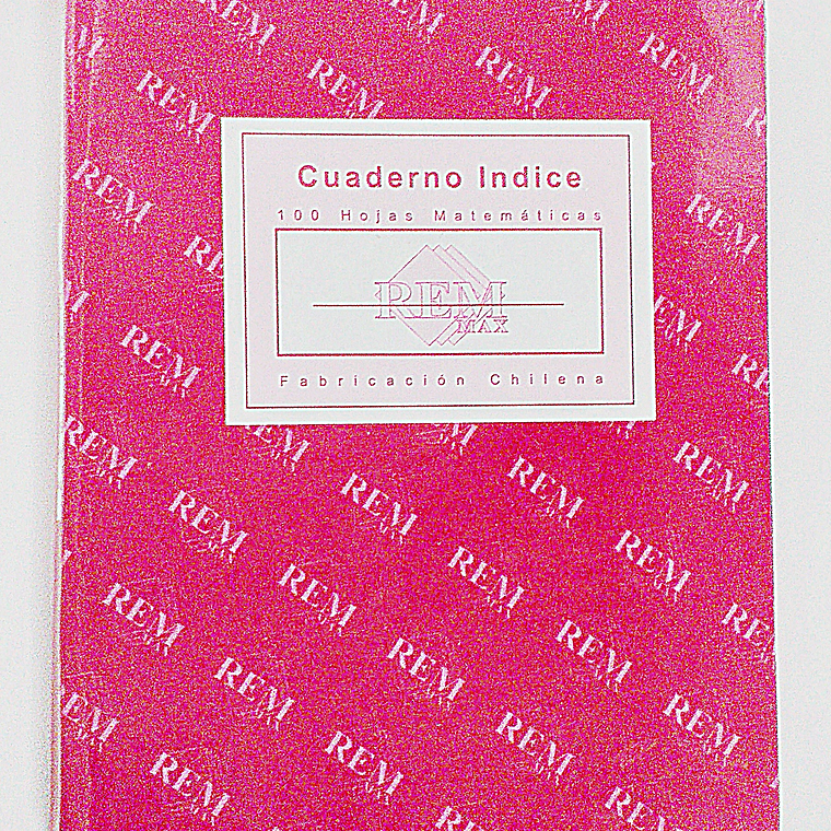 Cuaderno Empastado Indice 100Hjs 7Mm Rem 1