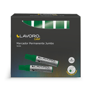 Marcador Permanente Jumbo Pta.Bisel Verde Fultons