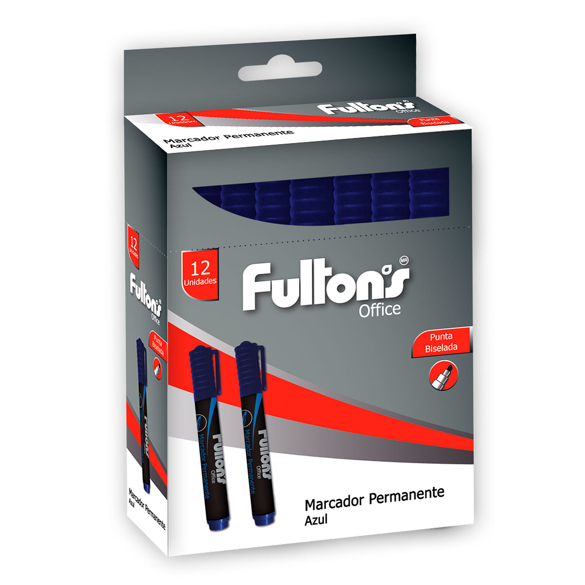 Marcador Permanente Pta Bis Azul Fultons 1