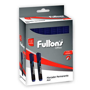 Marcador Permanente Pta Bis Azul Fultons