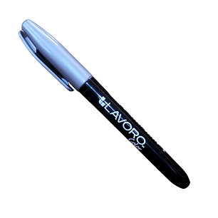 Marcador Permanente Pta Red.Plata Metal Lavoro