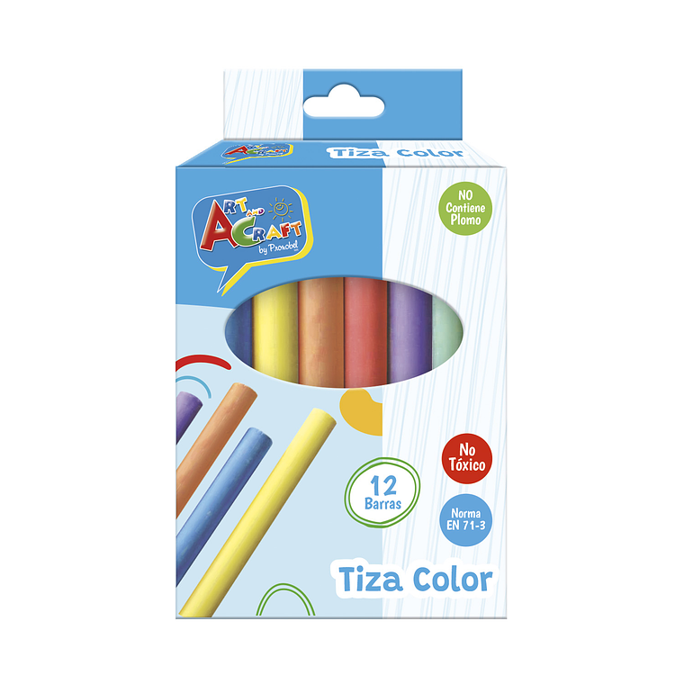 Tiza 12 Un Colores Surtido Fultons 1