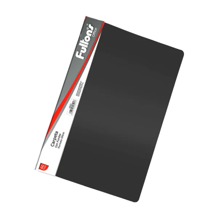 Carpeta C/Fundas Of 60Uni Negra Fultons 1